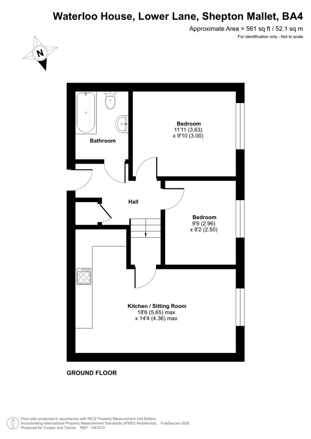Floorplans For Lower Lane, Shepton Mallet, Somerset