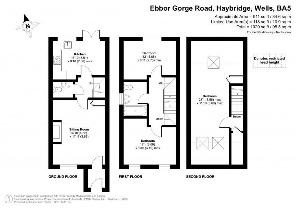Floorplans For Haybridge, Wells, Somerset