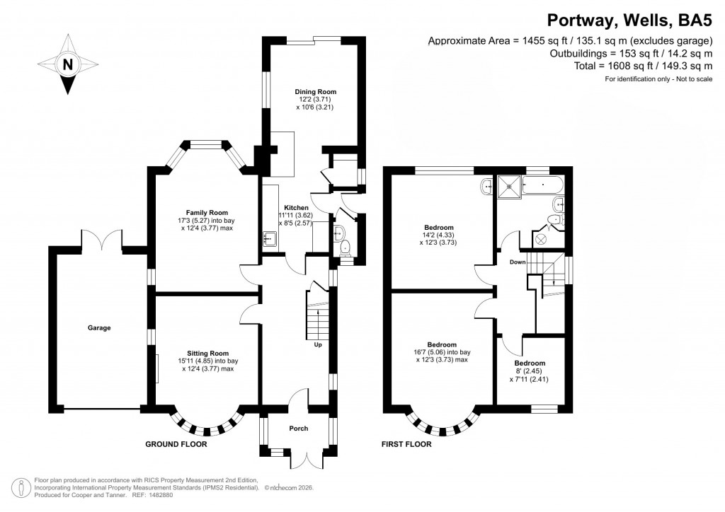 Floorplans For Portway, Wells, Somerset