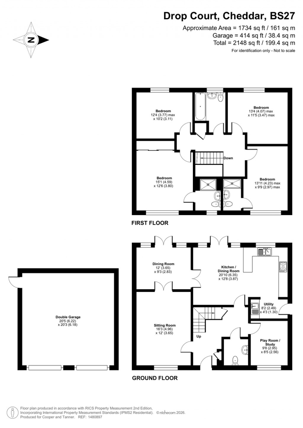 Floorplans For Cheddar, Somerset