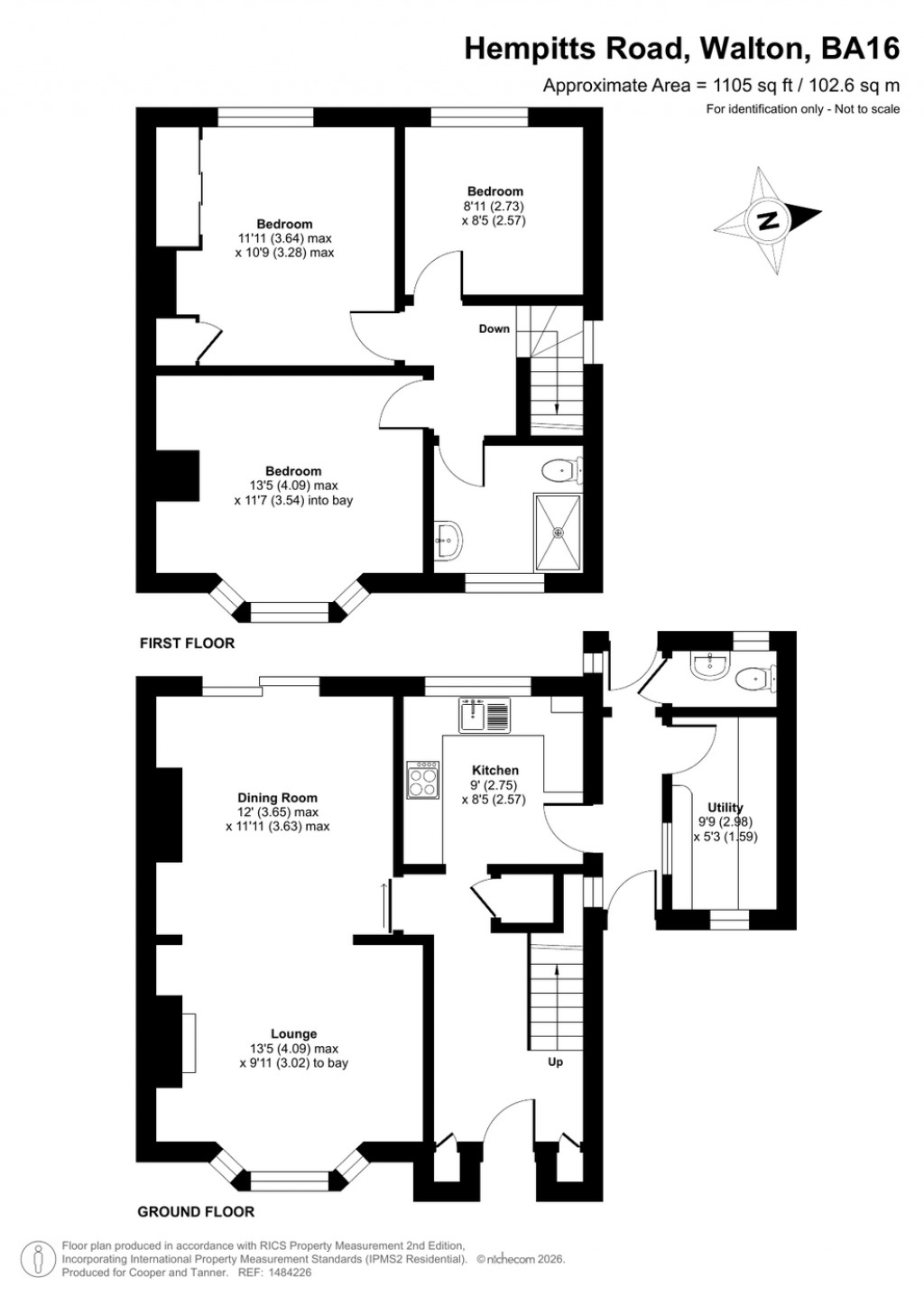Floorplans For Hempitts Road, Walton, Somerset
