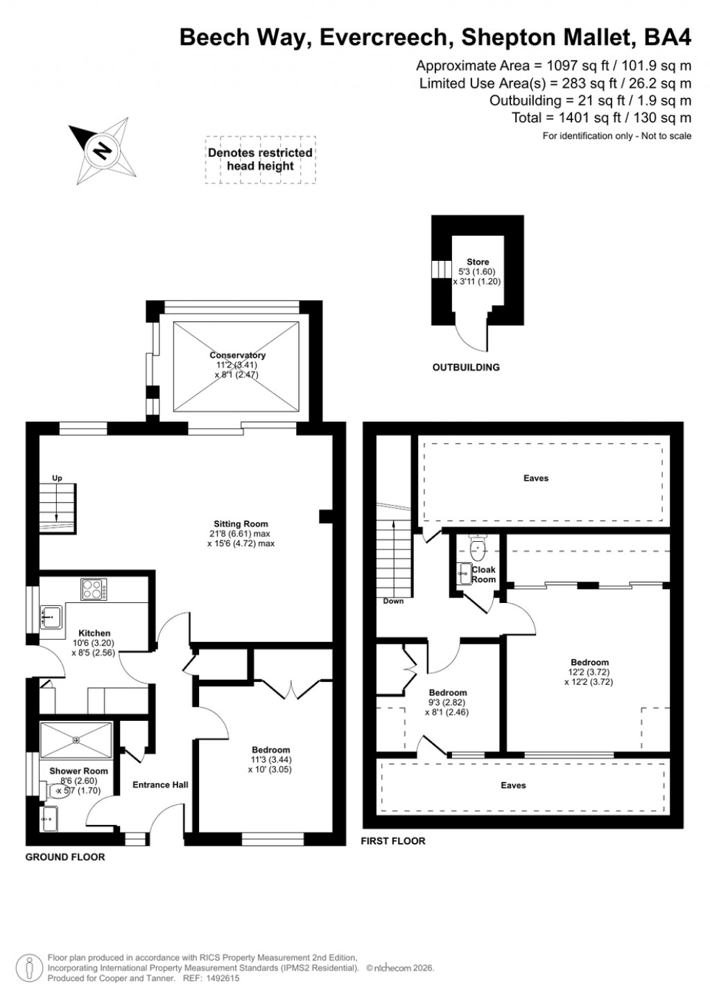 Floorplans For Evercreech, Somerset