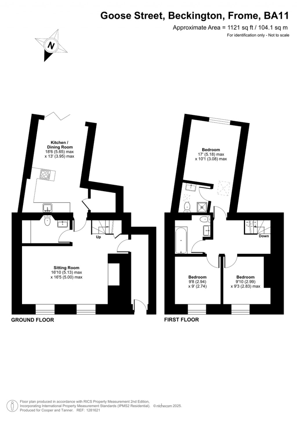 Floorplans For Beckington, Between Frome & Bath, Somerset