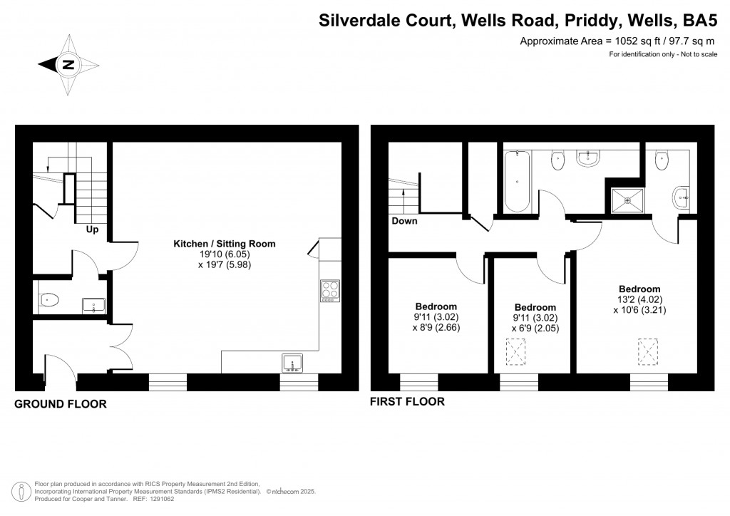Floorplans For Priddy, Nr Wells, Somerset