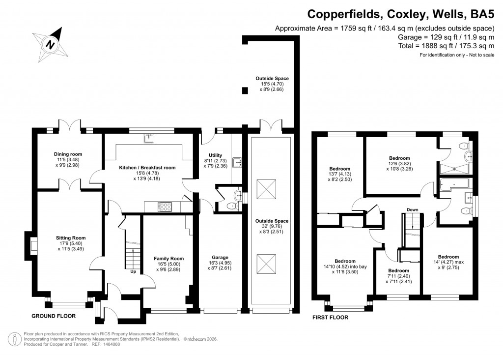 Floorplans For Coxley, Wells, Somerset