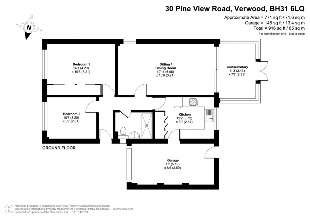 Floorplans For Pine View Road, Verwood, BH31