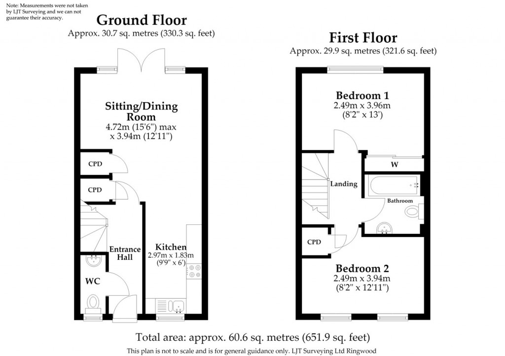 Floorplans For Augustus Avenue, Fordingbridge, SP6