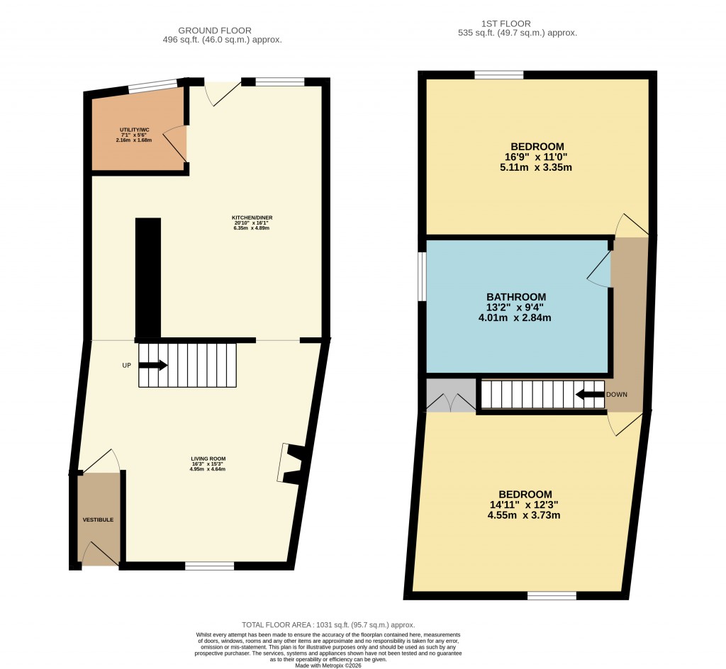 Floorplans For Jubilee Road, Axbridge, Somerset