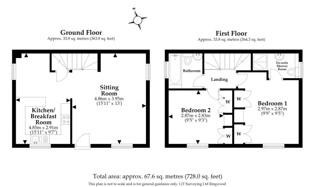 Floorplans For The George Mews, Ringwood, BH24