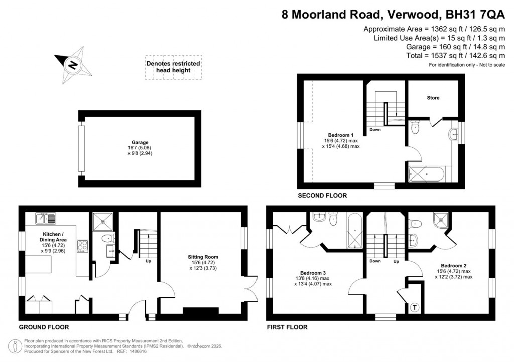 Floorplans For Moorlands Road, Verwood, BH31