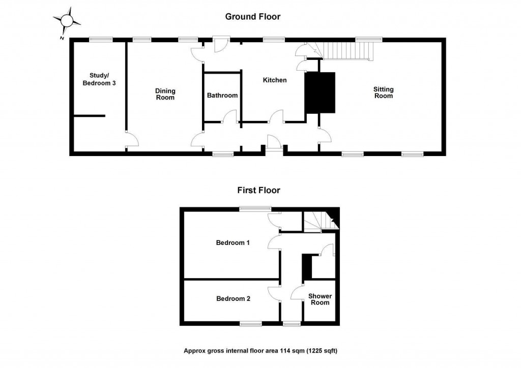 Floorplans For Ickleton Road, Elmdon, Saffron Walden