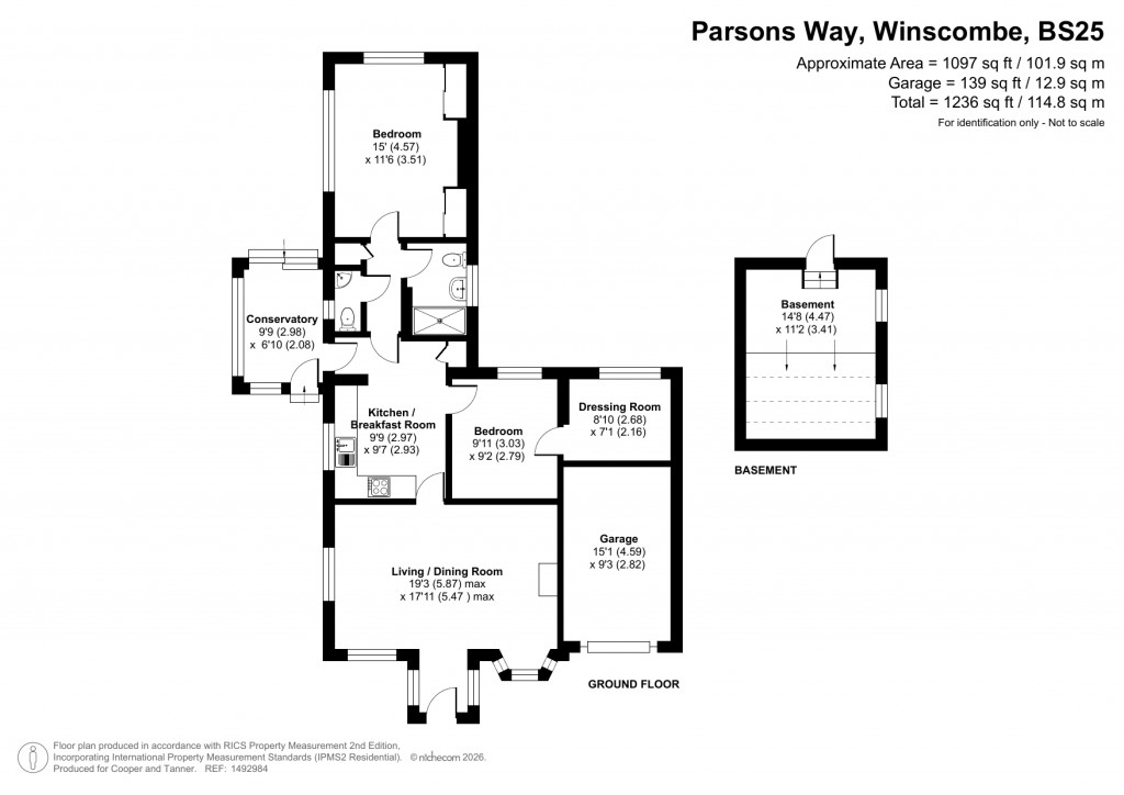 Floorplans For Parsons Way, Winscombe, Somerset