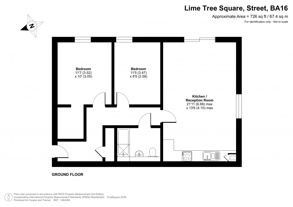 Floorplans For Lime Tree Square, Street, Somerset