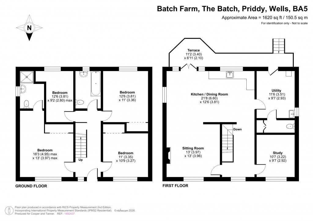 Floorplans For Priddy, Wells, Somerset
