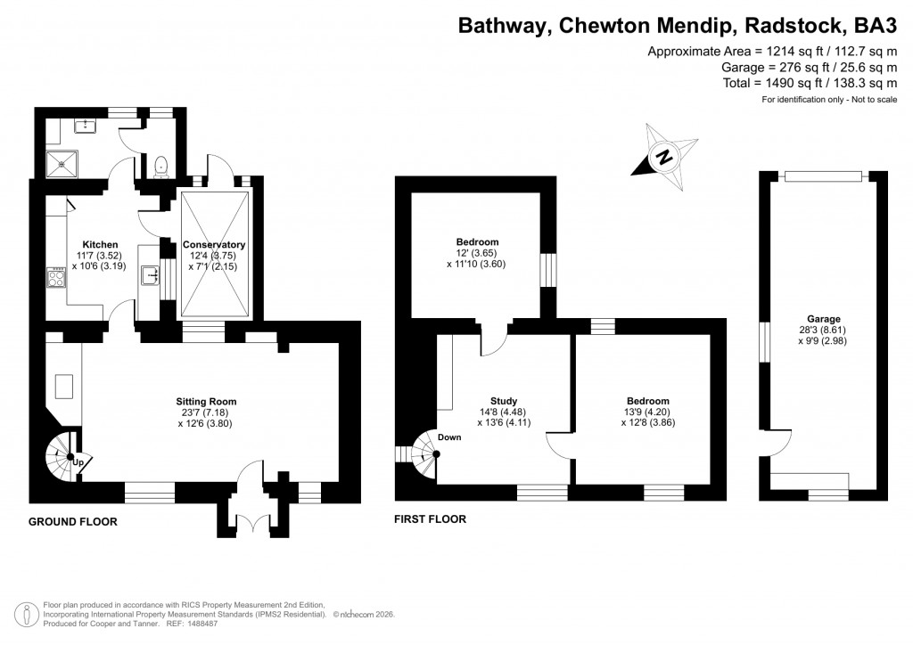 Floorplans For Chewton Mendip, Radstock, Somerset