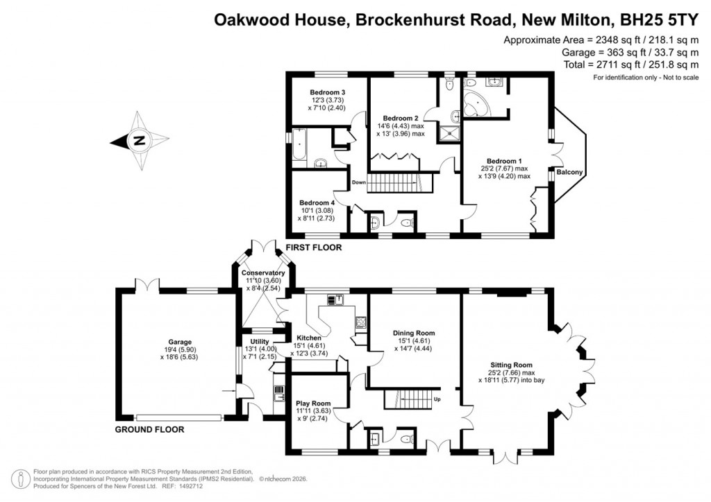 Floorplans For Brockenhurst Road, Wootton, BH25