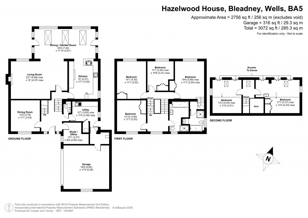 Floorplans For Bleadney, Wells, Somerset