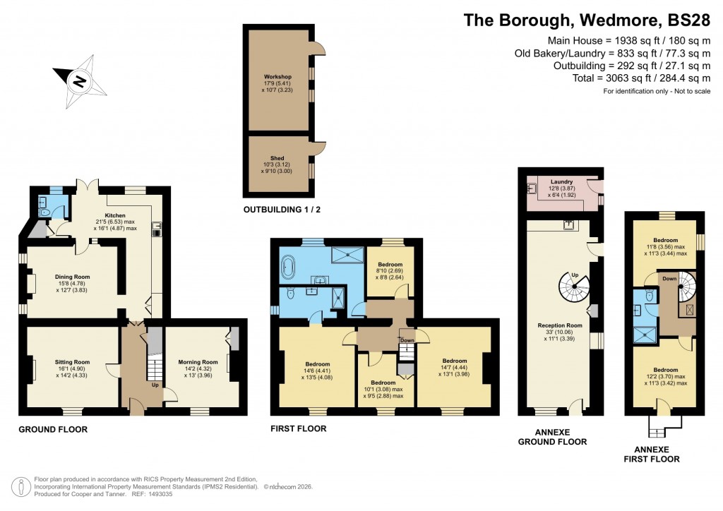 Floorplans For The Borough, Wedmore, Somerset