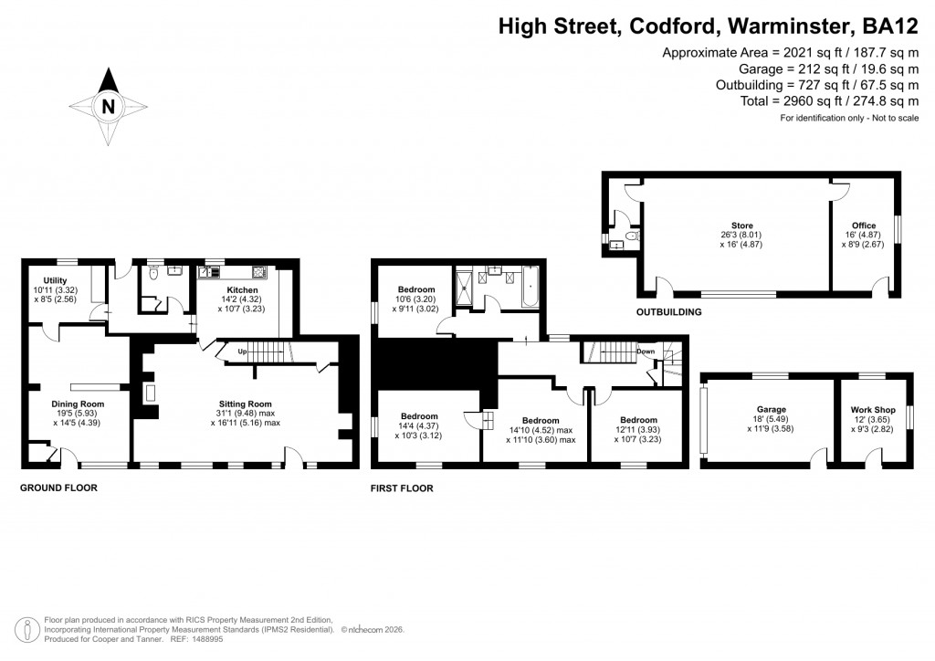 Floorplans For High Street, Codford, Wiltshire