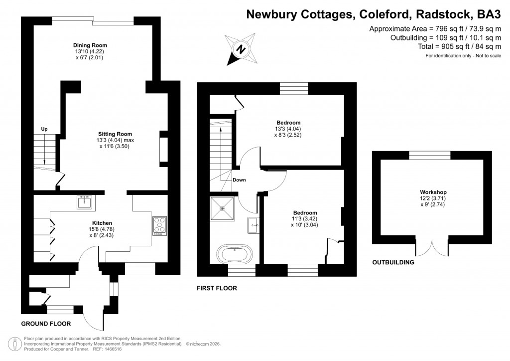 Floorplans For Newbury Cottages, Coleford