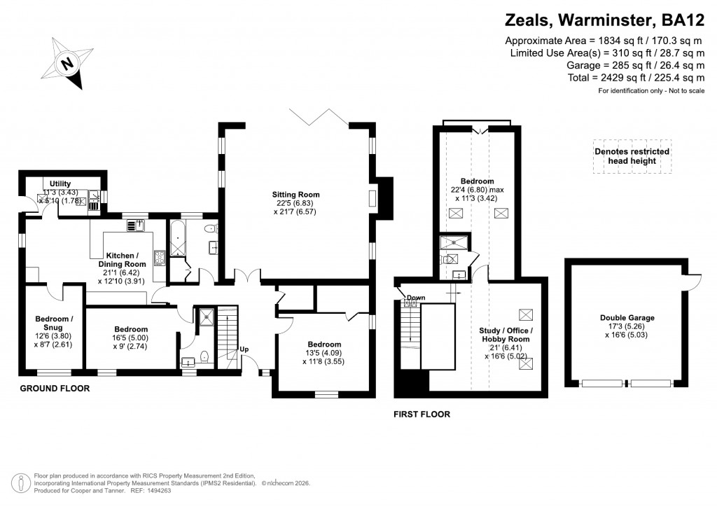 Floorplans For Zeals, Wiltshire