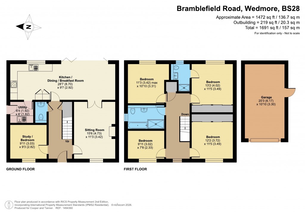 Floorplans For Bramblefield Road, Wedmore, Somerset