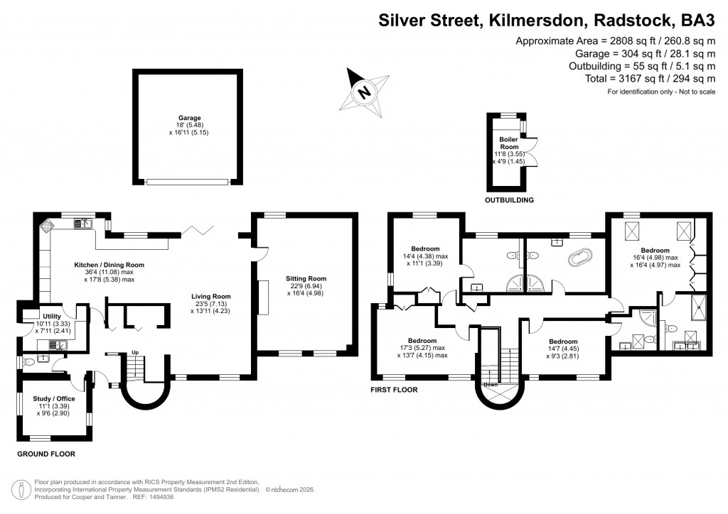 Floorplans For Silver Street, Kilmersdon, Radstock, Somerset