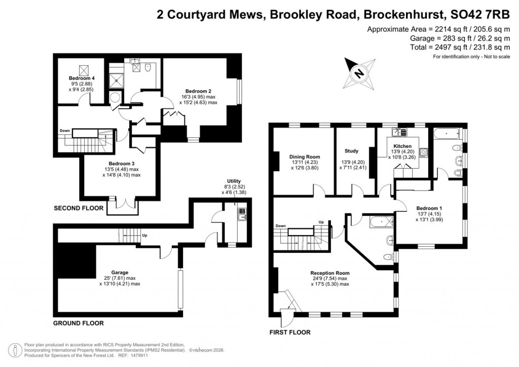 Floorplans For Brookley Road, Brockenhurst, SO42