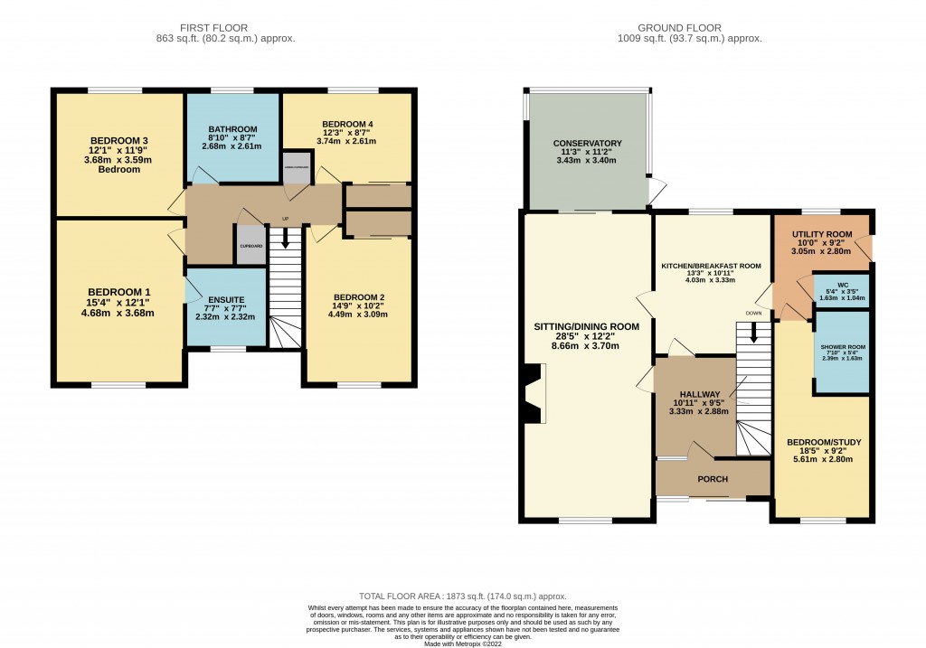 Floorplans For Draycott, Cheddar, Somerset
