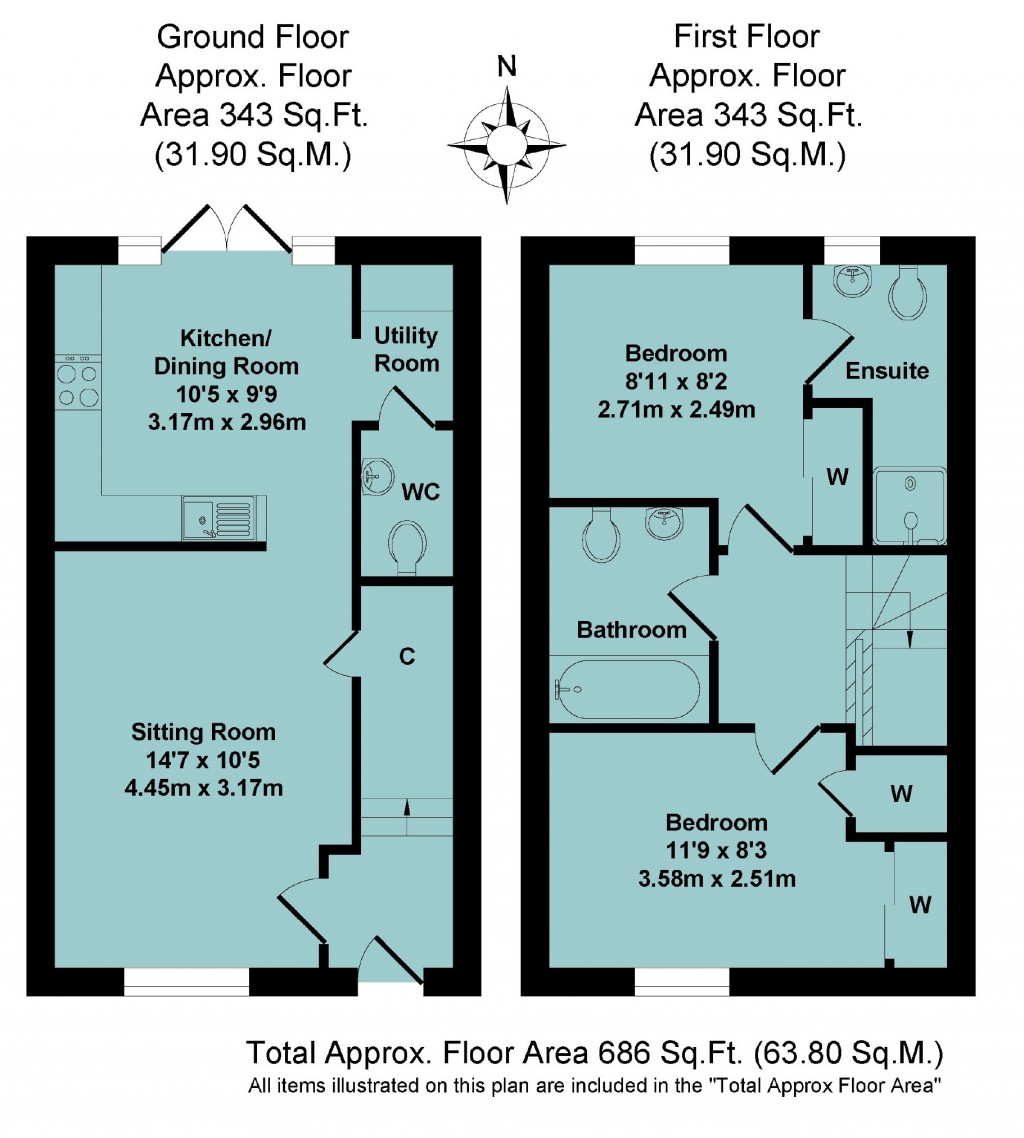 Floorplans For George Parish Road, Banbury
