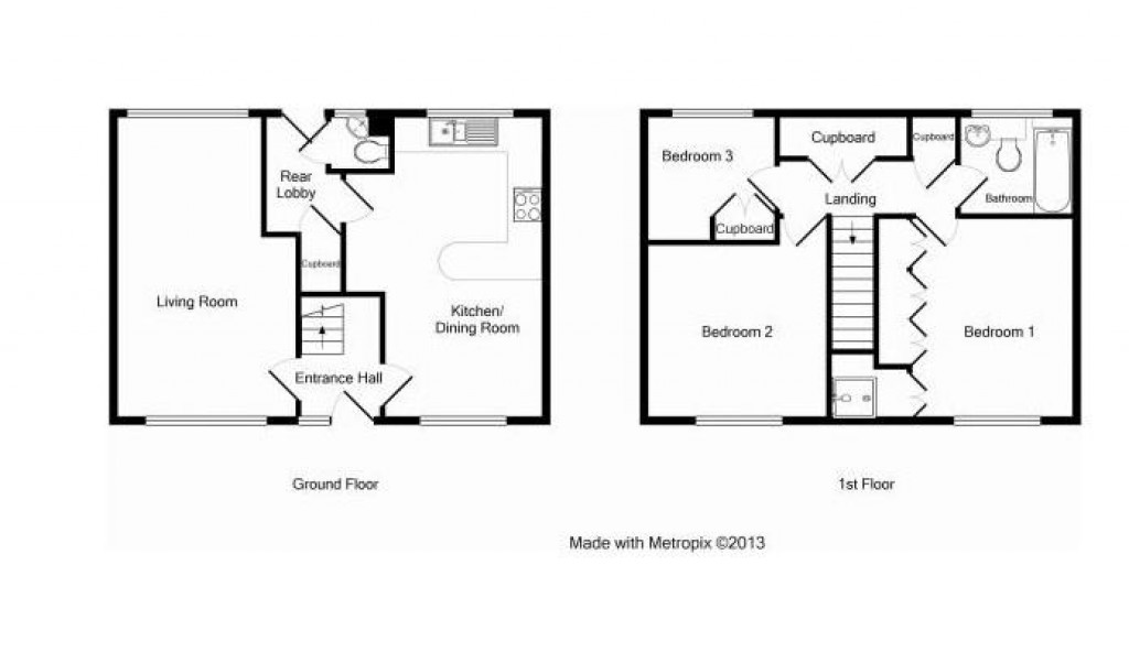 Floorplans For Normandy Drive, Taunton