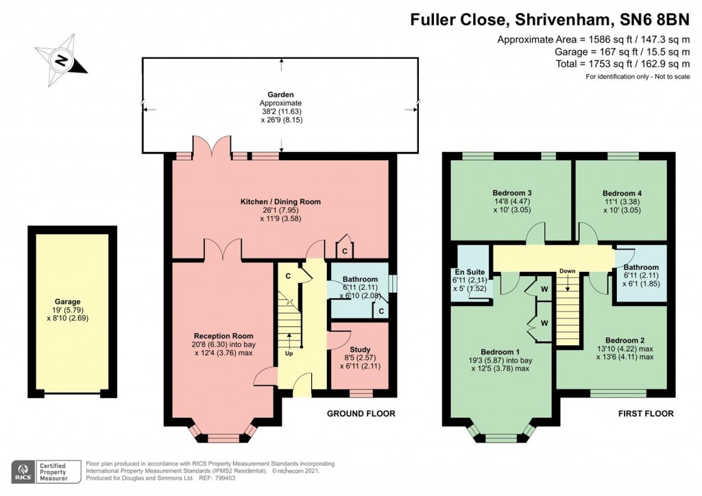 Floorplans For Fuller Close, Shrivenham
