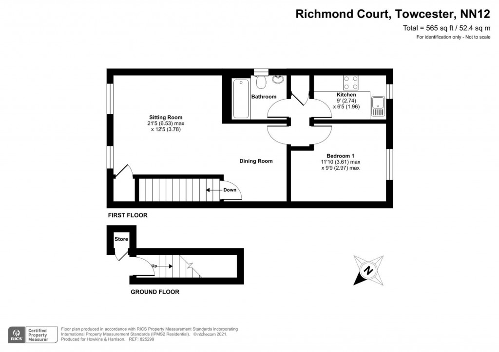 Floorplans For Richmond Court, Towcester, NN12
