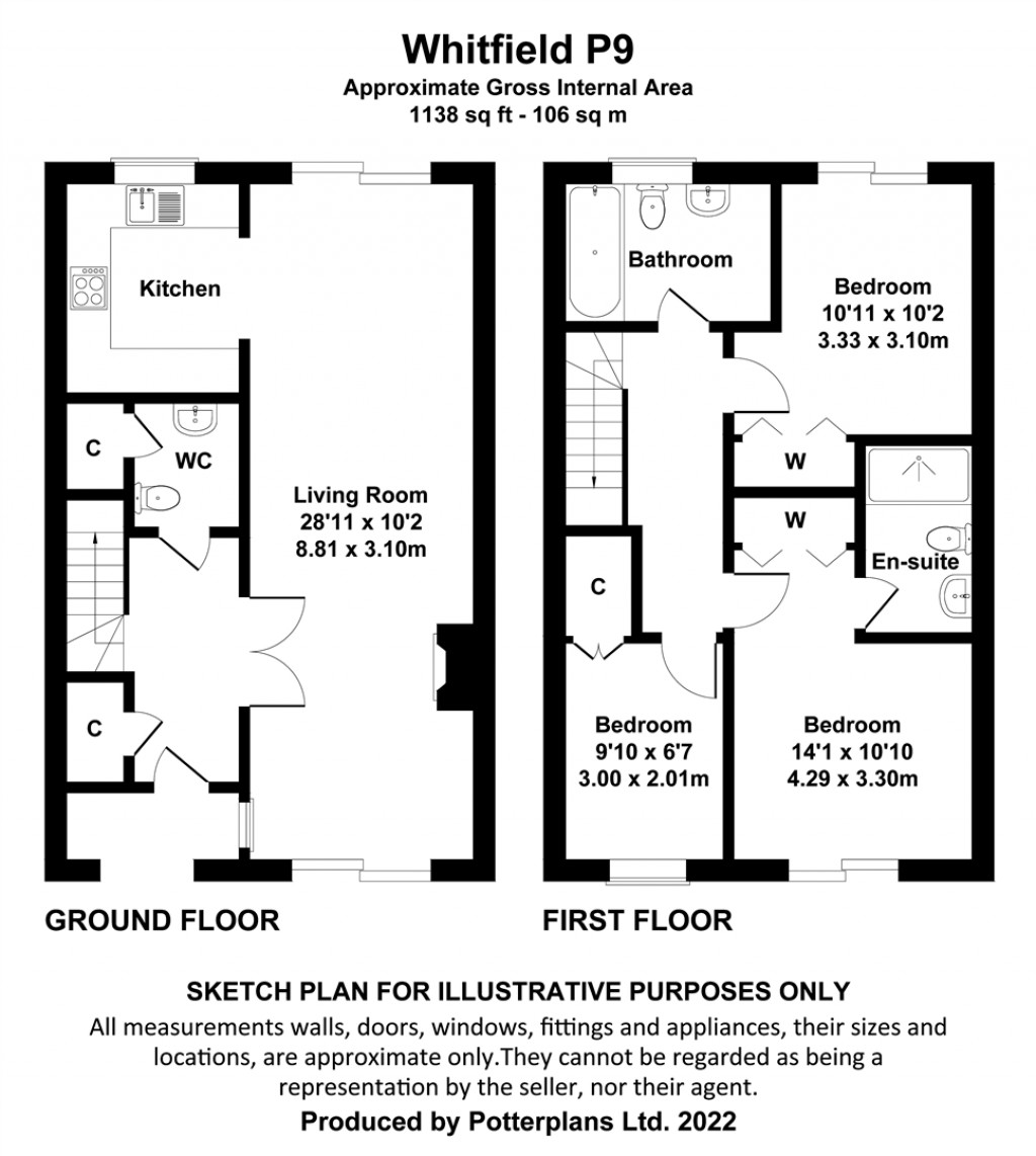Floorplans For Yarmouth, Isle of Wight