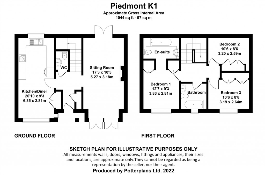 Floorplans For Yarmouth, Isle of Wight