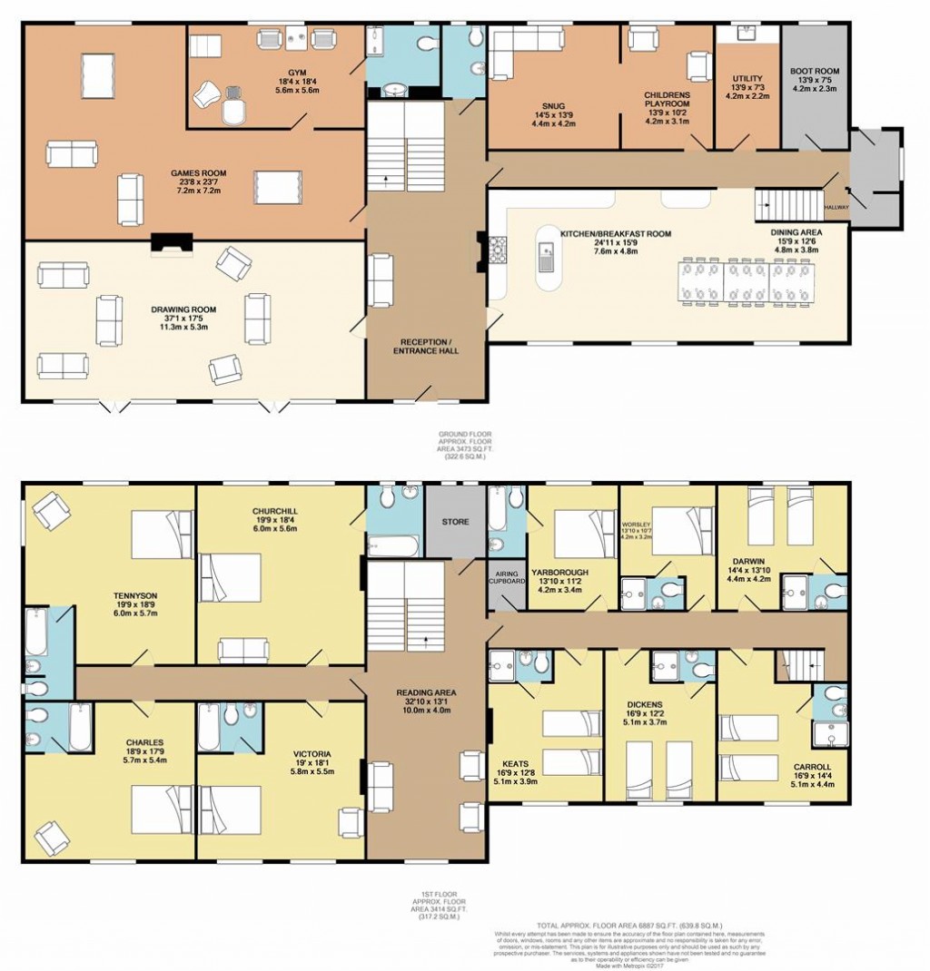Floorplans For Whitwell, Isle of Wight