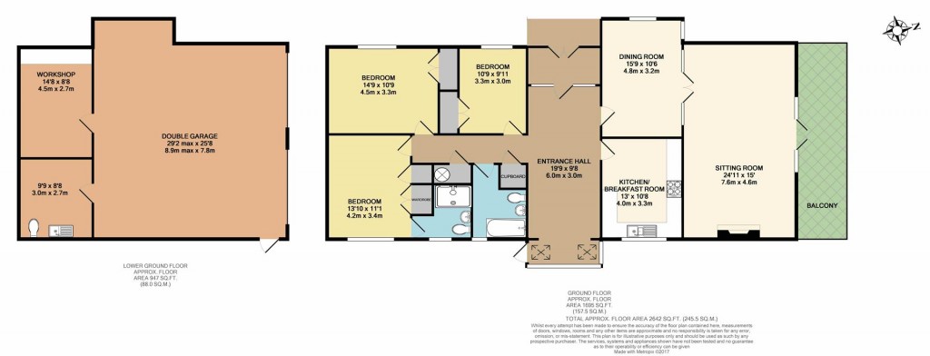 Floorplans For Yarmouth, Isle of Wight