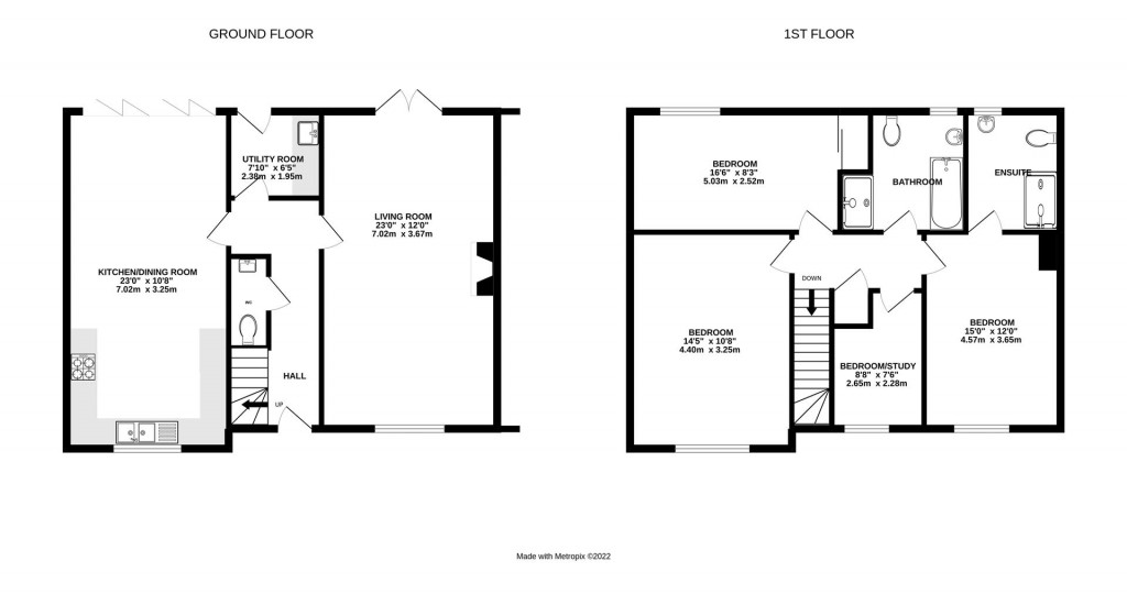 Floorplans For Stoke House, Bridgedale Rise, Medbourne