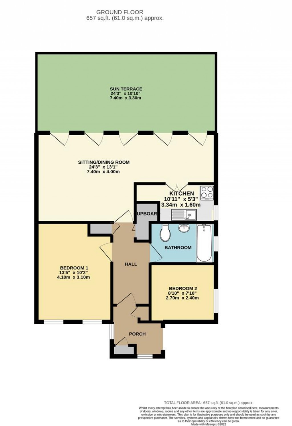 Floorplans For Yarmouth, Isle of Wight