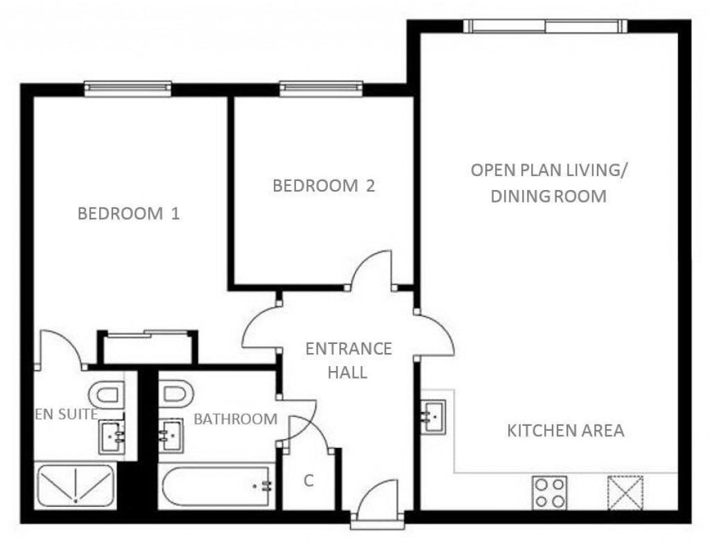Floorplans For Edeva Court, Cambridge
