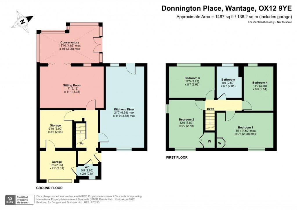 Floorplans For Donnington Place, Wantage OX12 9YE
