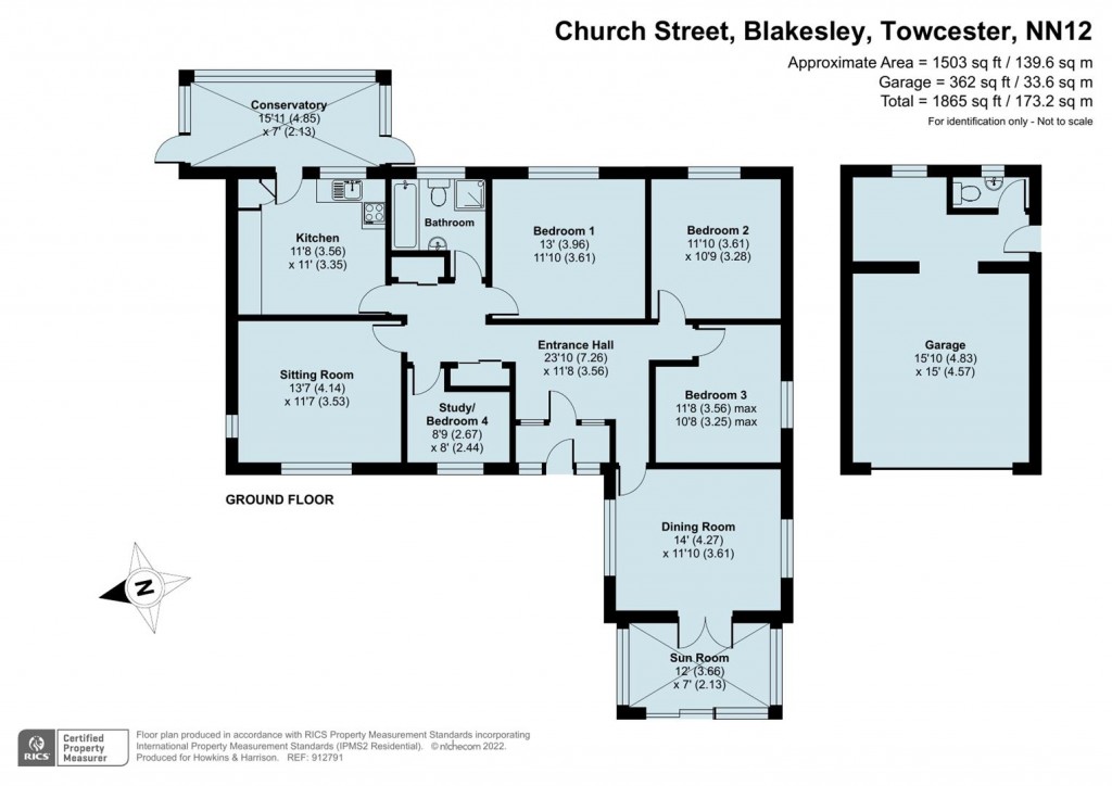 Floorplans For Church Street, Blakesley, Towcester, NN12