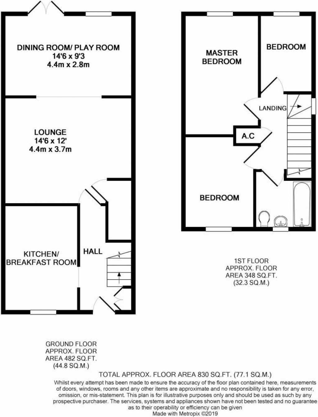 Floorplans For Russett Close, Haverhill