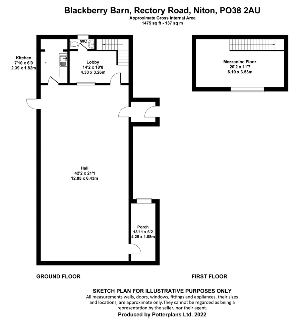 Floorplans For Niton, Isle of Wight