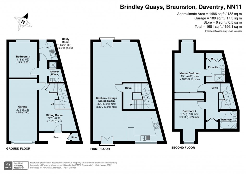 Floorplans For Brindley Quays, Braunston, NN11