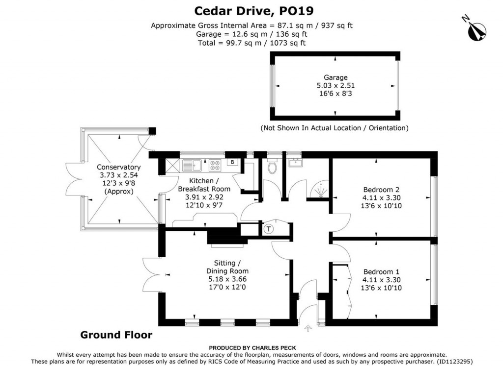 Floorplans For Cedar Drive, Chichester, PO19