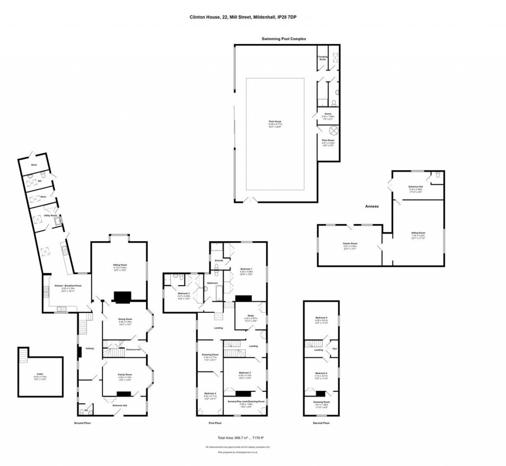 Floorplans For Mill Street, Mildenhall, Bury St. Edmunds