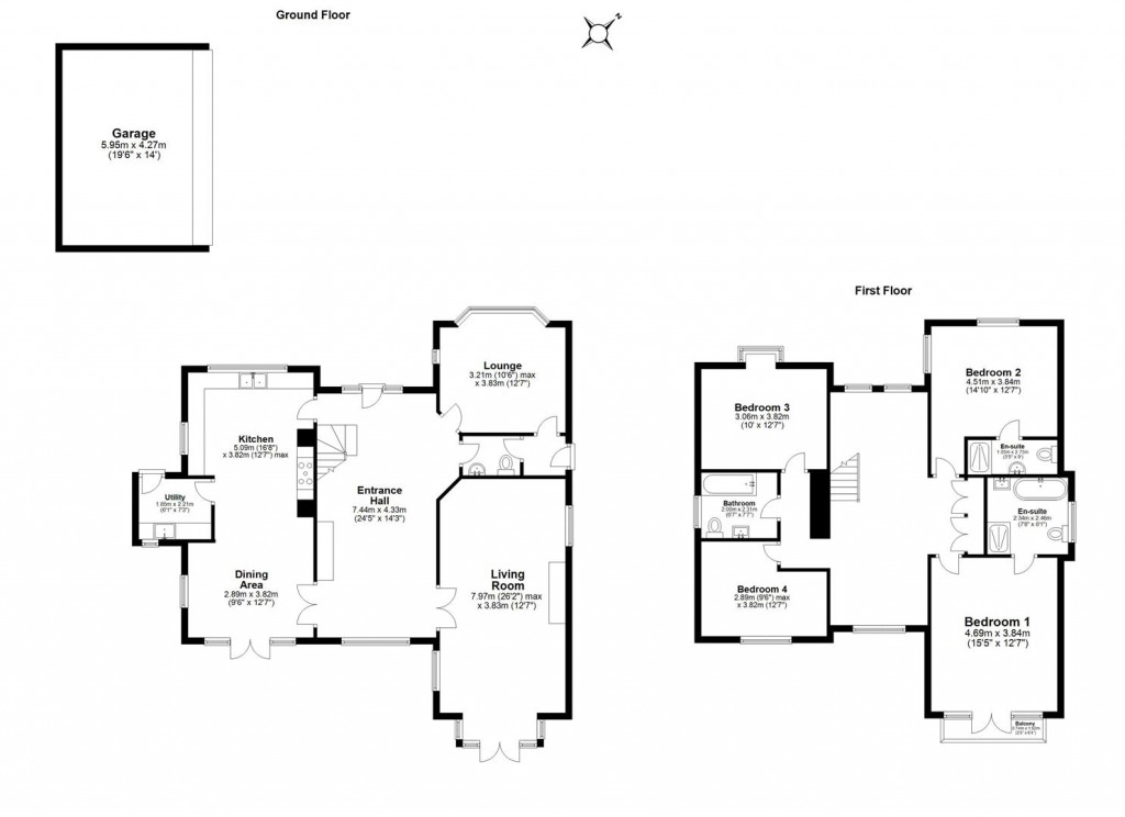 Floorplans For High Street, Somerby