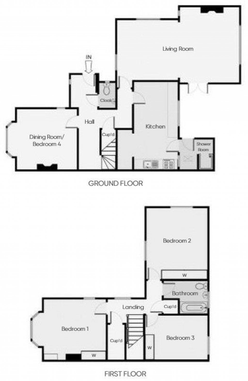 Floorplans For Hills Avenue, Cambridge