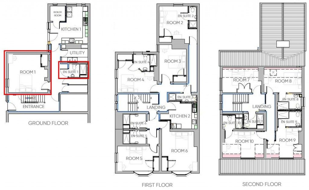 Floorplans For Cherry Hinton Road, Cambridge